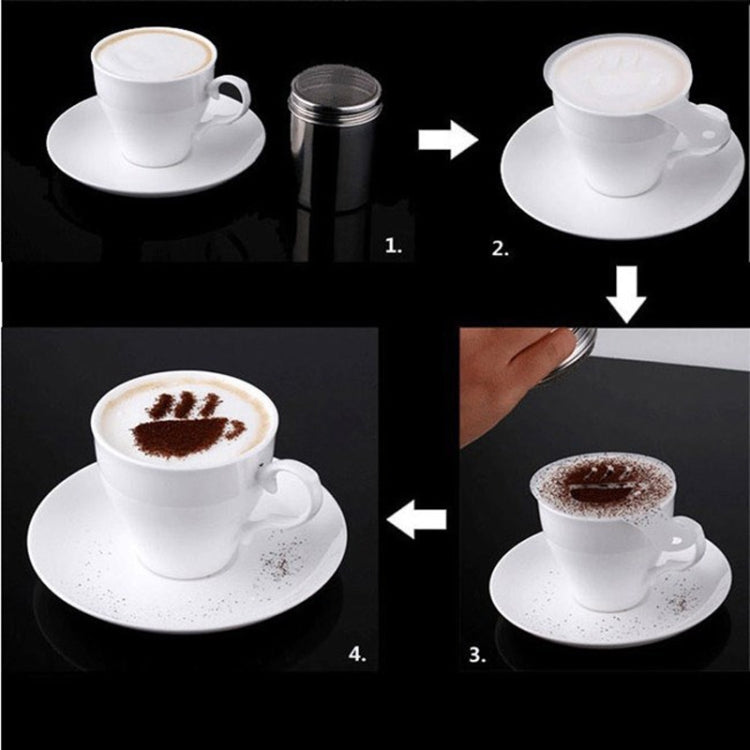 32個セット コーヒーステンシルフィルター コーヒーメーカー カプチーノ型テンプレート 花柄スプレーパッド スプレーアートベーキングツール、32個セット