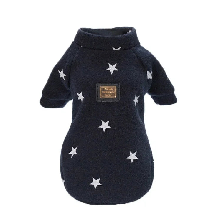 ペット秋冬用五芒星柄セーター ペット暖かい服, L, XXL, XL