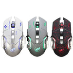 WARWOLF Q8 ワイヤレス充電式マウス 発光ゲーミングマウス