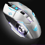 WARWOLF Q8 ワイヤレス充電式マウス 発光ゲーミングマウス