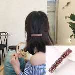 ファッション ガールズ ヘッドウェア クリスタル ラインストーン エラスティックヘアクリップ ヘアアクセサリー
