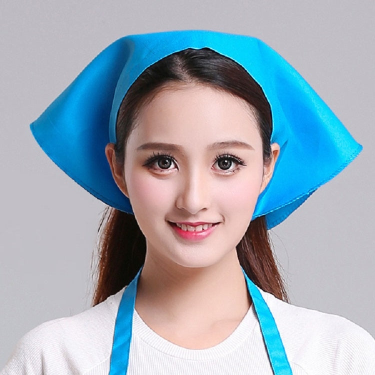 ウェイター男女兼用キッチン作業ターバン帽三角スカーフシェフ帽、調節可能