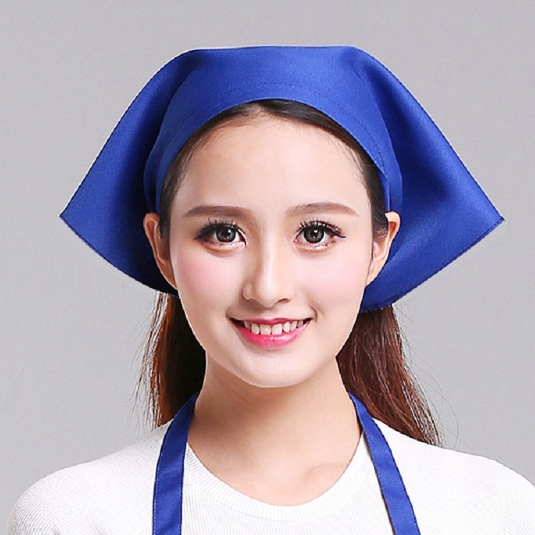 ウェイター男女兼用キッチン作業ターバン帽三角スカーフシェフ帽、調節可能