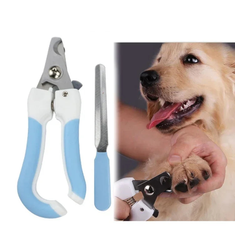 2ピースペット用つめステンレス製猫と犬の爪切りやすり, S, L
