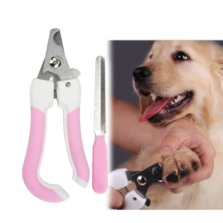 2ピースペット用つめステンレス製猫と犬の爪切りやすり, S, L