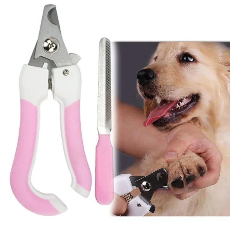 2ピースペット用つめステンレス製猫と犬の爪切りやすり, S, L
