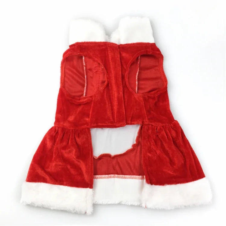 クリスマス犬服 小型犬用サンタ犬衣装 冬用ペットコート, L, M, S, XS, XXS