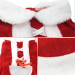 クリスマス犬服 小型犬用サンタ犬衣装 冬用ペットコート, L, M, S, XS, XXS