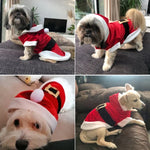 クリスマス犬服 小型犬用サンタ犬衣装 冬用ペットコート, L, M, S, XS, XXS