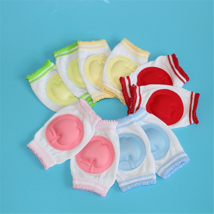 赤ちゃん幼児用歩行学習用滑り止め膝プロテクター 通気性膝パッド、13*9CM（ピンク）、13*9CM（レッド）、13*9CM（イエロー）、13*9CM（グリーン）、13*9CM（ブルー）