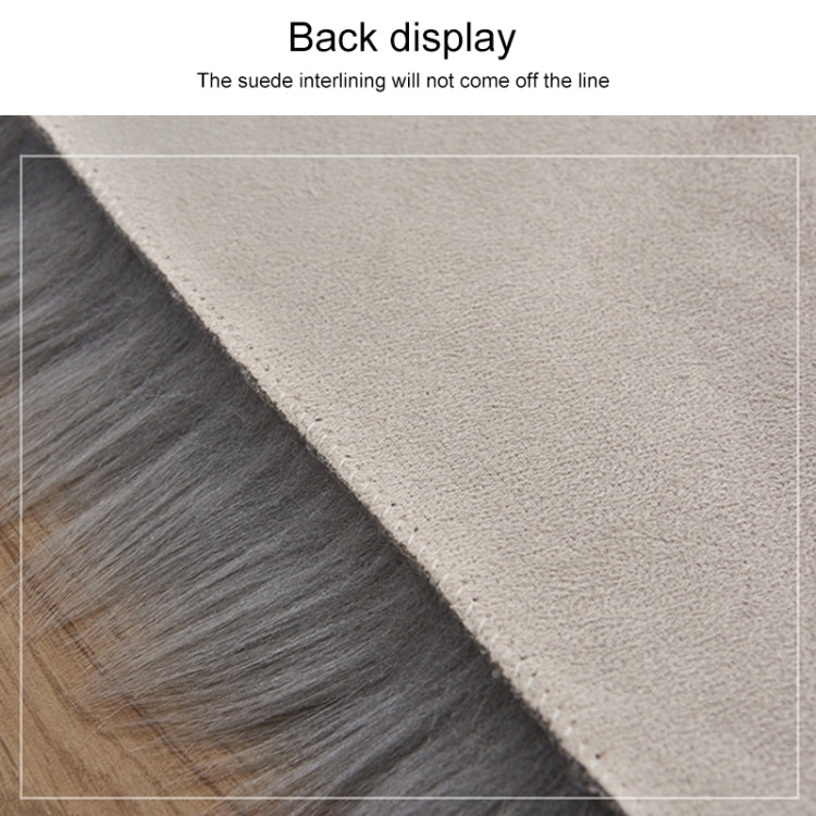 Luxury Rectangle Square Soft Artificial Wool Sheepskin Fluffy Rug Fur Carpet, 80x180cm, 45x45cm, 100x180cm, 55x55cm
