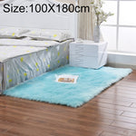 Luxury Rectangle Square Soft Artificial Wool Sheepskin Fluffy Rug Fur Carpet, 80x180cm, 45x45cm, 100x180cm, 55x55cm