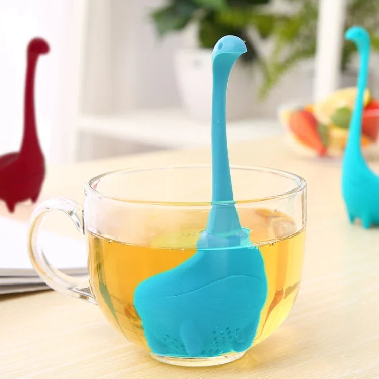 食品グレードPP調理用恐竜インフューザーロッホネスモンスター形状耐熱全茶こし茶器コーヒーツール