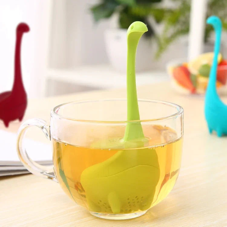 食品グレードPP調理用恐竜インフューザーロッホネスモンスター形状耐熱全茶こし茶器コーヒーツール