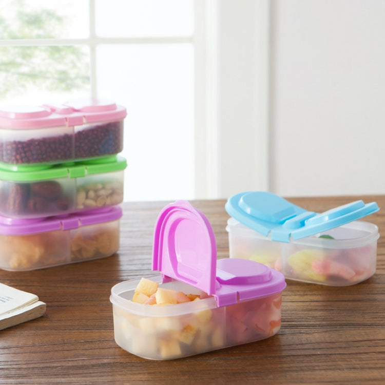 ランチボックス 食品容器 プラスチック製 携帯用 キャンプ ピクニック 折りたたみ式フルーツ容器 冷蔵庫・電子レンジ対応保存ボックス