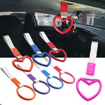 JDM Car Static Belt Decorative Warning Hanging Ring Rear Bumper Warning Ring Car Safety Hand Ring, Heart-Shaped Orange, Heart-Shaped Purple, Heart-Shaped White, Heart-Shaped Black, Heart-Shaped Blue, Heart-Shaped Red, Heart-Shaped Pink, Ring-Shape Red ...