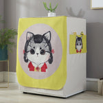 漫画風綿麻ドラムローラー洗濯機用防塵カバー、83x60x60cm