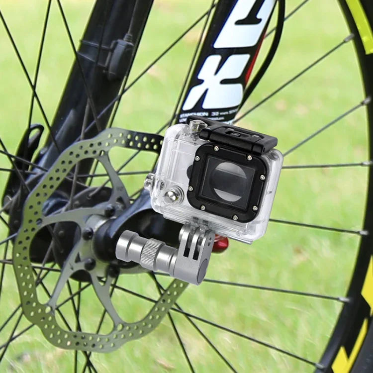 自転車ホイール軸スタンド GoPro、Xiaomi Yiなど用自転車延長固定スタンド
