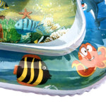 ベビー用インフレータブル水族館遊びクッション うつ伏せパッドおもちゃマット、ライトブルー 66*50cm、ホワイト 60*50cm、ブルー 60*50cm