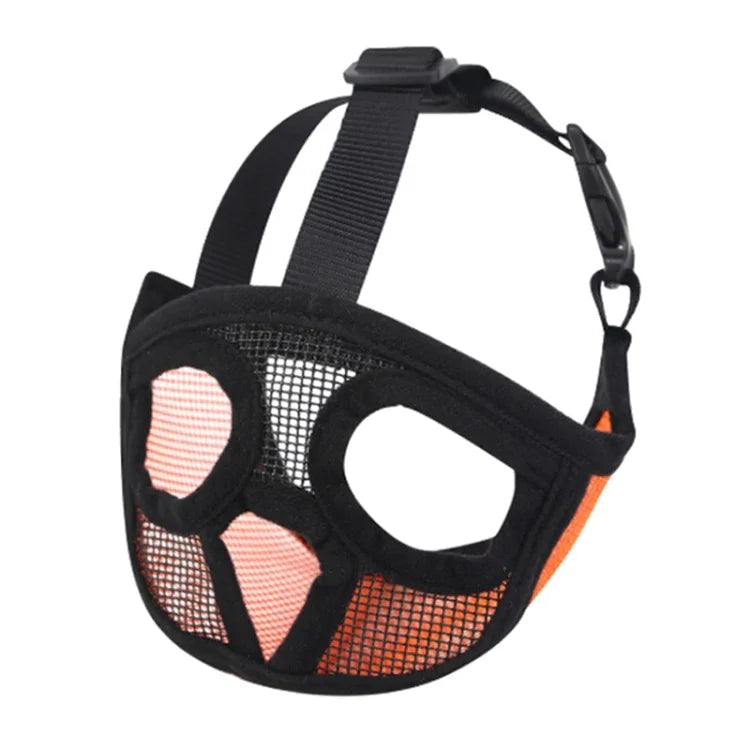 ペットブルドッグ口カバー マスク ペット用品、全網カバーバージョン、XXS、XS、S、M、L