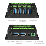 Waveshare 23929 USBハブ、4ポート USB 3.2 拡張、切替可能なデュアルホスト、マルチプロテクション、23929