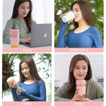 ポータブル USB充電式 ミニ家庭用電動フルーツジューサー、250ml