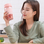 ポータブル USB充電式 ミニ家庭用電動フルーツジューサー、250ml