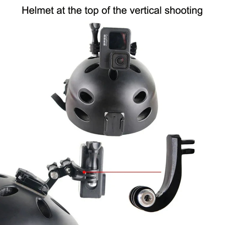 GoPro HERO11 Black / HERO9 Black / DJI Osmo Action 3用スポーツカメラアクセサリー、センターバーティカルベンドアーム、アークエクステンションロッド、センターユニバーサルベンドアーム、1/4トランスファーヘッド