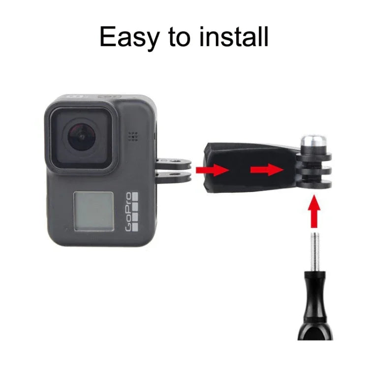 GoPro HERO11 Black / HERO9 Black / DJI Osmo Action 3用スポーツカメラアクセサリー、センターバーティカルベンドアーム、アークエクステンションロッド、センターユニバーサルベンドアーム、1/4トランスファーヘッド