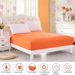 Plain Mattress Protector Bed Mat Mattress Cover Fitted Sheet, 180X200cm, 150X200cm