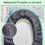 洗える浴室トイレシートカバー 暖かい柔らかいクッションパッド 便座カバー 家庭用品