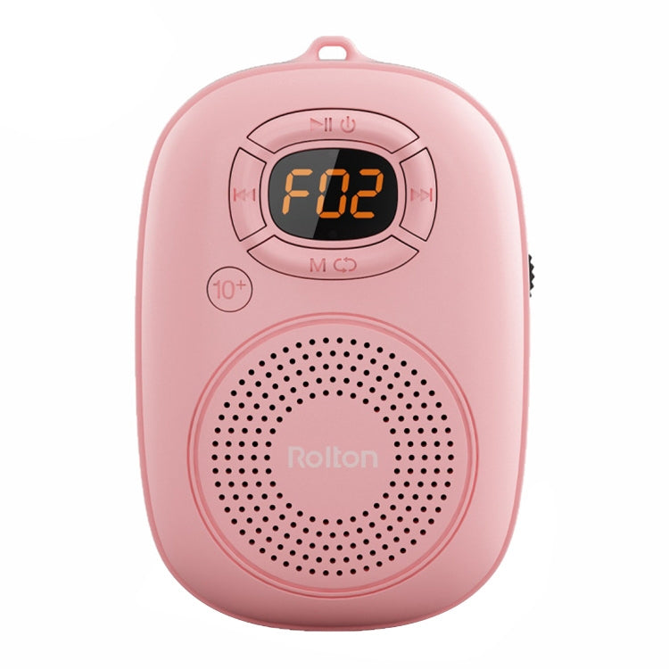 Rolton E200 携帯電話用ワイヤレスBluetoothスピーカーミニポータブル屋外小型オーディオサブウーファースピーカー、ピンク、ブルー、ブラック