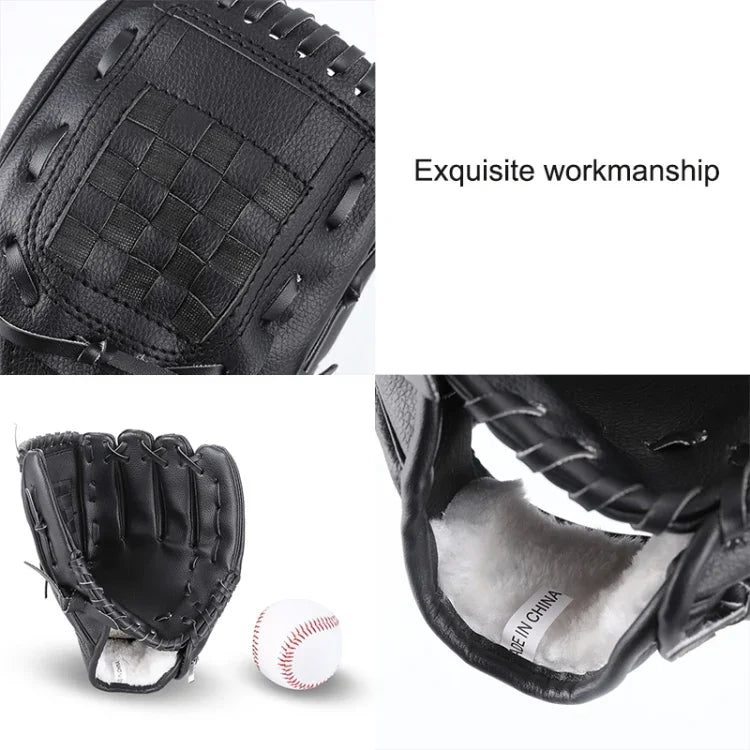 PVC屋外用モーションベースボールレザーベースボールピッチャーソフトボールグローブ 10.5インチ、11.5インチ、12.5インチ
