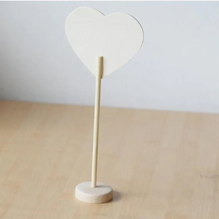 10個セット 木製黒板 チョークボード ミニメッセージ通知ボード テーブル用 結婚式 パーティーデコレーション, 木製黒板 2