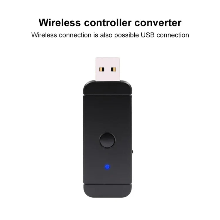 JYS-130 ワイヤレスBluetoothゲームパッドコンバーターアダプター PS3 / Switch / PC用、PS3 / Switch / PC用