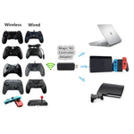 JYS-130 ワイヤレスBluetoothゲームパッドコンバーターアダプター PS3 / Switch / PC用、PS3 / Switch / PC用