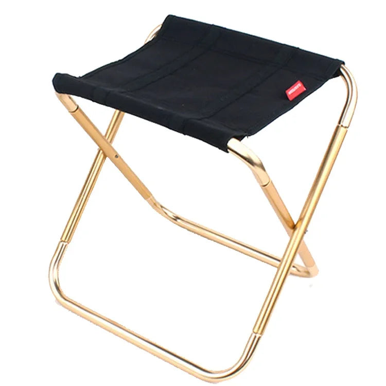 CLS大型7075アルミ合金アウトドア折りたたみスツール 携帯用BBQ釣り折りたたみ椅子 サイズ：30x25x31cm CLS大型7075（ブラック）