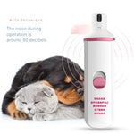 ペット用電動マニキュアデバイス 犬用爪ポリッシャー, 充電式