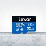 Lexar 633x 32GB高速携帯電話用メモリーTFカード ドライブレコーダーメモリーカード、32GB