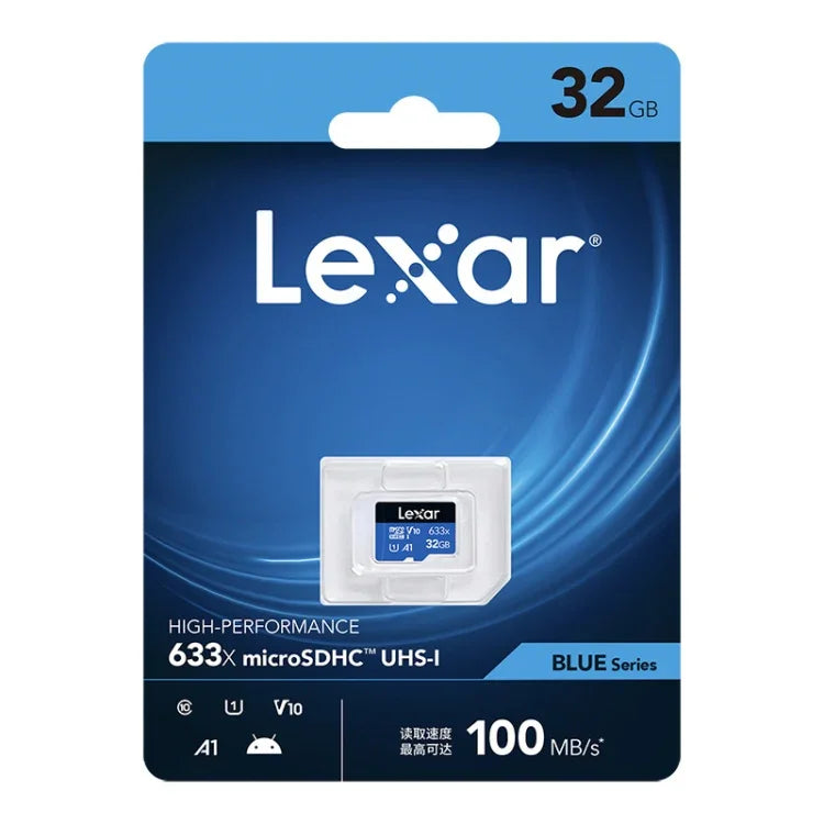Lexar 633x 32GB高速携帯電話用メモリーTFカード ドライブレコーダーメモリーカード、32GB