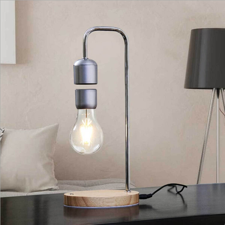 16W磁気浮上装飾技術おもちゃ曲がるLED浮遊電球ホームテーブルランプ、ブラック