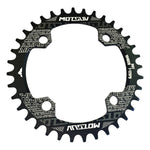 MOTSUV ラウンドナロー ワイドチェーンリング MTB自転車 104BCD 歯板パーツ、ディスク 32T、ディスク 34T、ディスク 36T、ディスク 38T、楕円板 32T、楕円板 34T、楕円板 36T、楕円板 38T