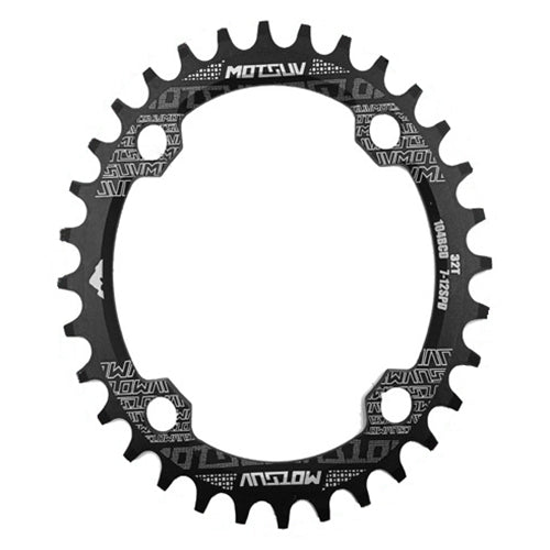 MOTSUV ラウンドナロー ワイドチェーンリング MTB自転車 104BCD 歯板パーツ、ディスク 32T、ディスク 34T、ディスク 36T、ディスク 38T、楕円板 32T、楕円板 34T、楕円板 36T、楕円板 38T