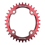 MOTSUV ラウンドナロー ワイドチェーンリング MTB自転車 104BCD 歯板パーツ、ディスク 32T、ディスク 34T、ディスク 36T、ディスク 38T、楕円板 32T、楕円板 34T、楕円板 36T、楕円板 38T