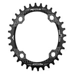 MOTSUV ラウンドナロー ワイドチェーンリング MTB自転車 104BCD 歯板パーツ、ディスク 32T、ディスク 34T、ディスク 36T、ディスク 38T、楕円板 32T、楕円板 34T、楕円板 36T、楕円板 38T