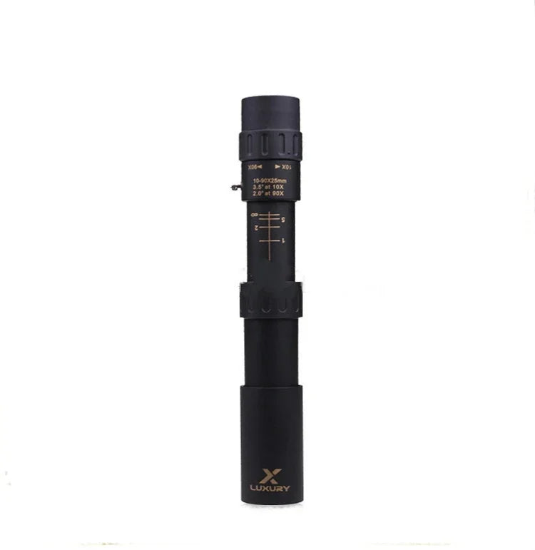 10-90X25 Zoom Telescopic HD High Magnification Telescope Night Vision Monocular Binoculars, 10-90X25