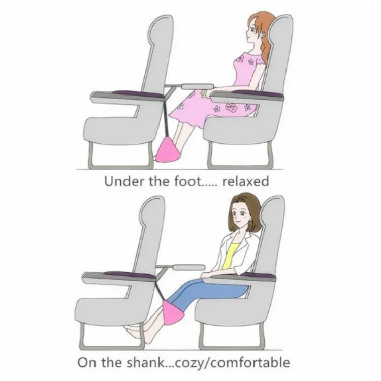 足用ハンモック 長距離航空旅行用フットパッド ワンサイズ