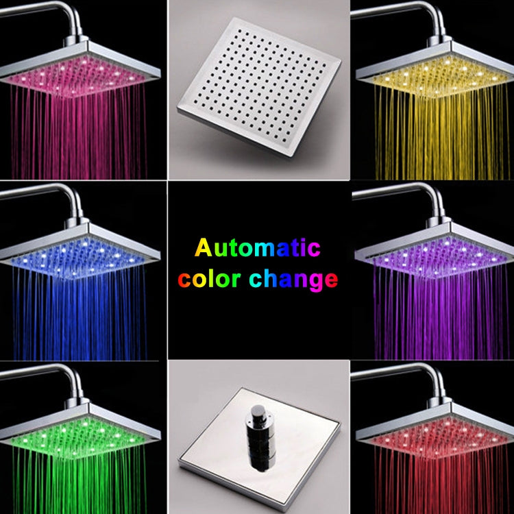 7色交換用シャワーLED自動バスルームシャワーヘッド、7色