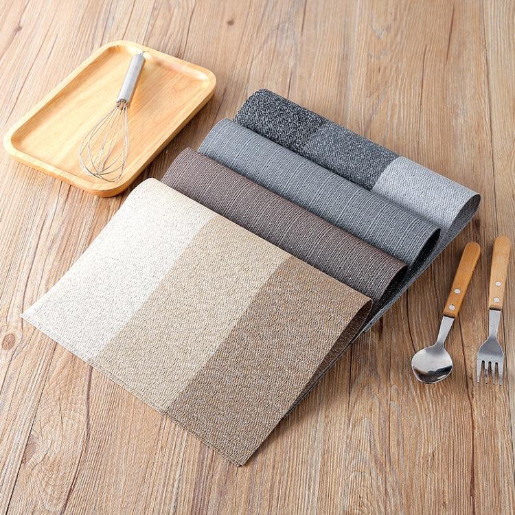 1796 シンプルPVC滑り止め断熱テーブルマット 使い捨てグリーン食器用西洋テーブルマット、30 x 45cm