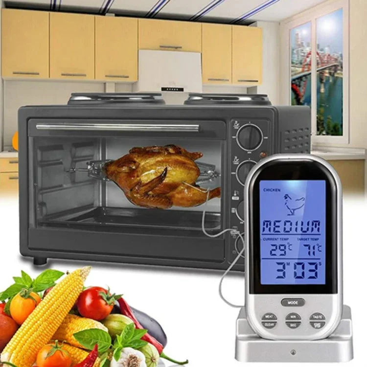 デジタルプローブタイプ オーブン調理用食品温度計 キッチンツール、GHY-6002